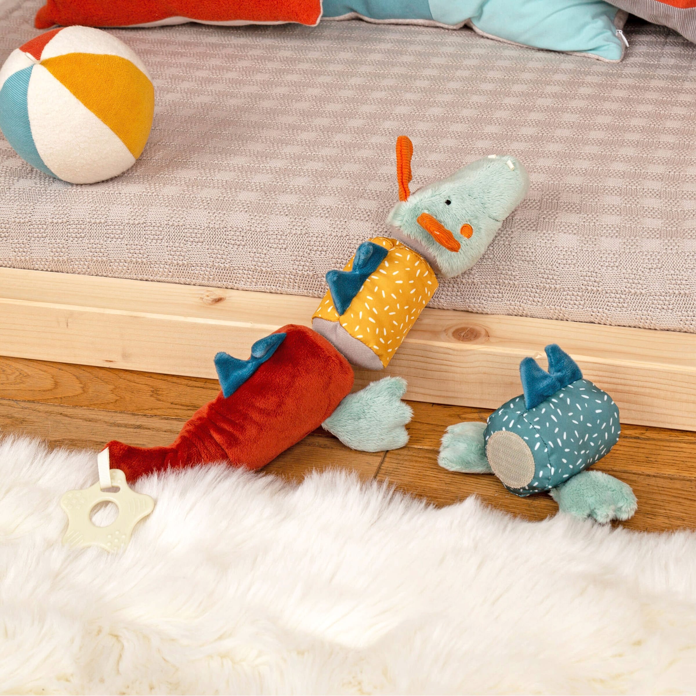 Sigikid Kuscheltier Aktiv Klett-Drache Yellow