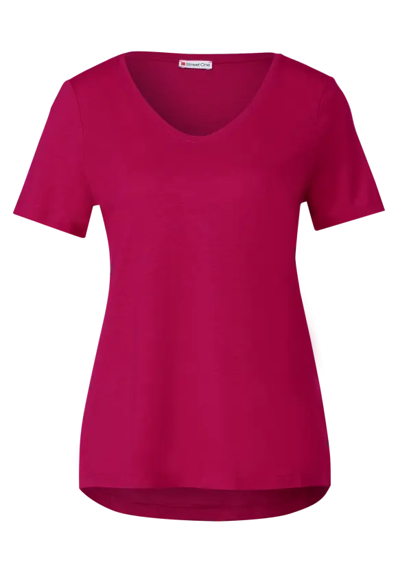 Basic T-Shirt - firefly red