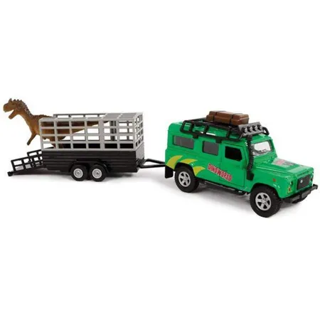 Van Manen Land Rover mit Anhänger und Dino 29cm