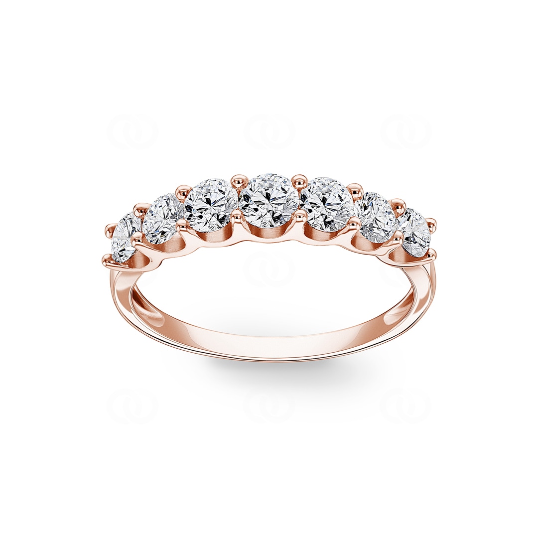 1.02 Karat Diamanten Mémoire Ring 750/18 K Roségold