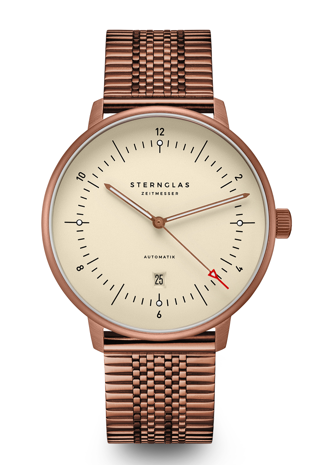 Sternglas Naos XL Automatik alabaster bronze 42mm Milanaise