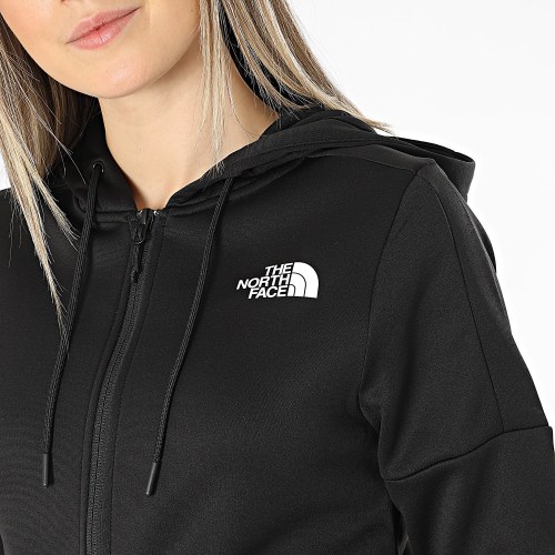 Sweat Zippé Capuche Femme Reaxion Noir