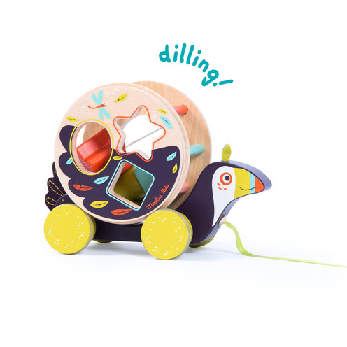 Toucan boîte à formes à tirer Dans la jungle - MOULIN ROTY