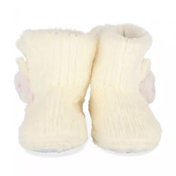 Chaussons bottines BEIGE LOVELY SKULL