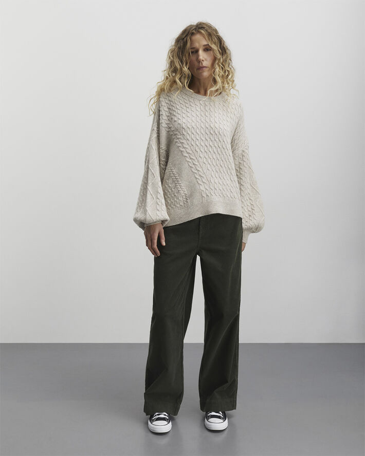 Mads Nørgaard - Copenhagen Recycled Wool Mix Rokko Sweater Sand
