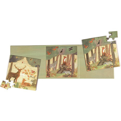 Egmont toys magnetische puzzel bos - 2x20st