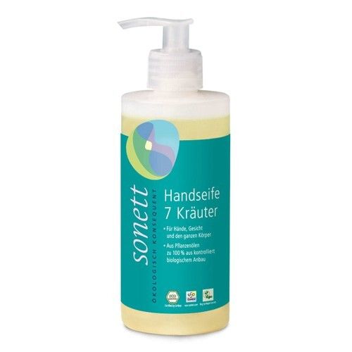 Sonett Håndsæbe m. 7 urter - 300 ml.