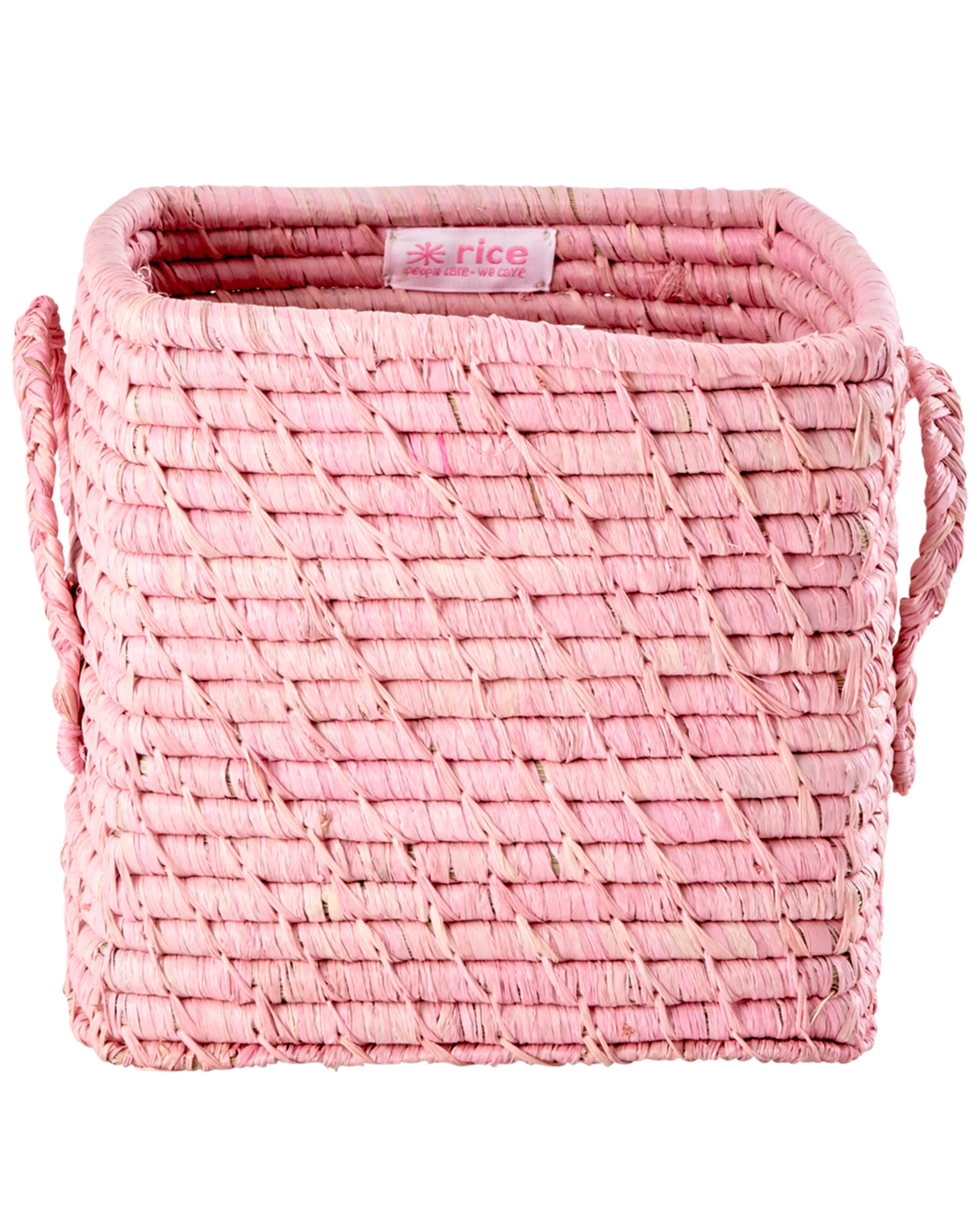 Aufbewahrungskorb RAFFIA (20x20x20) in soft pink