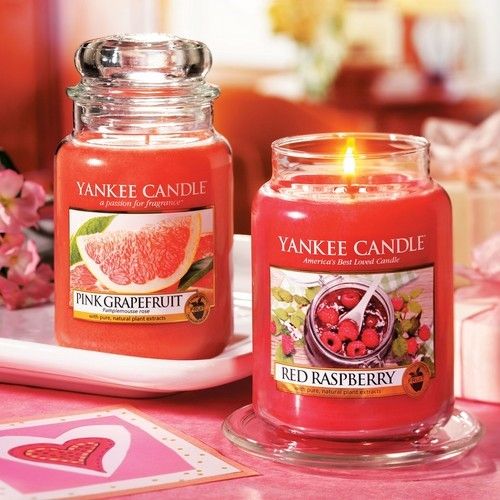 Yankee Candle Duftkerze im Glas groß Red Raspberry