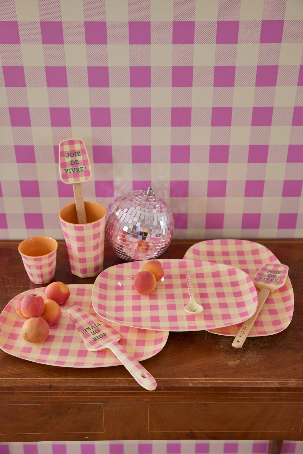 RICE  Melamine Check It Out Print Medium skål - 700 ml.