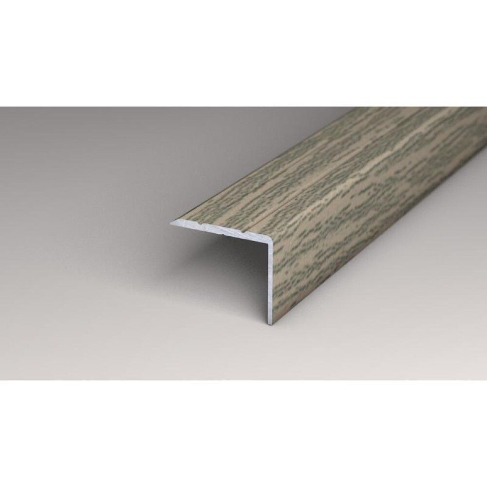 AVSLUTNINGSLIST LOGOCLIC ALUMINIUMEIK 1000X25X20MM GRÅ