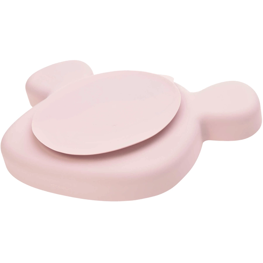 Lässig Silikon Geschirrset mit Lätzchen Little Chums 3er Set rosa