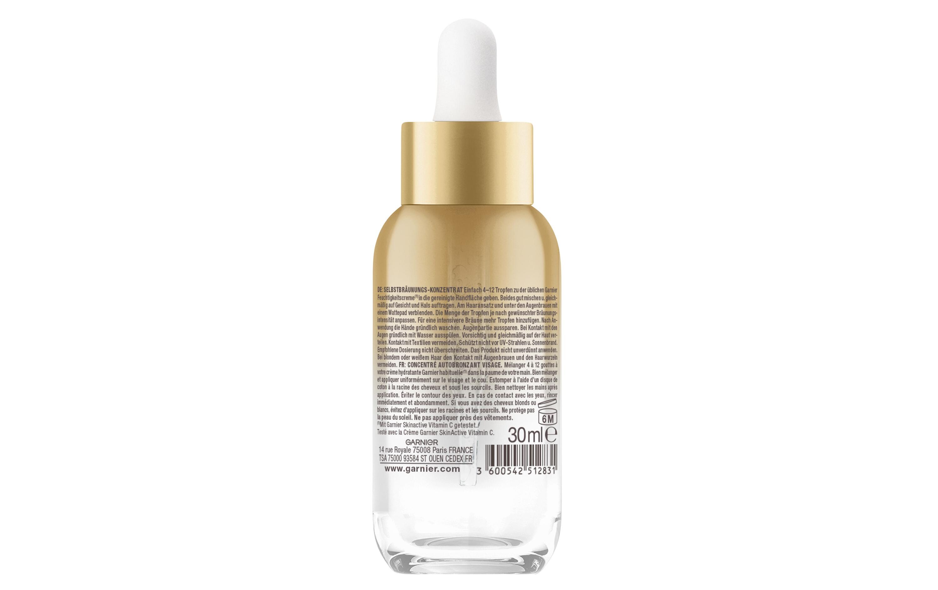 Selbstbräuner Self Tan Face Drops 30 mlSelbstbräunungs-Konzentrat versorgt die Haut mit Feuchtigkeit