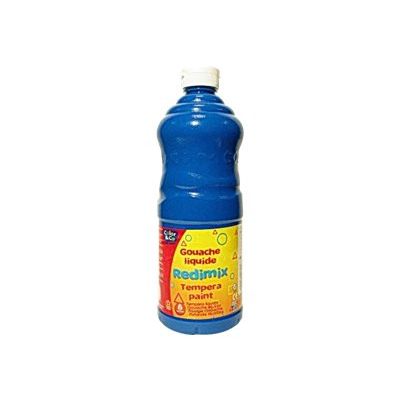 Lefranc Bourgeois REDIMIX - Peinture à tempera gouache - bleu primaire - 1 L