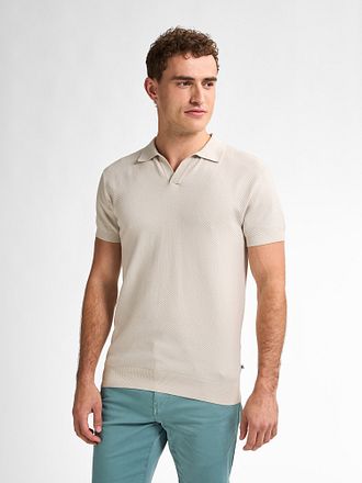 Petrol Knitted Polo Ecru M-1050-KWC213-0112 kopen