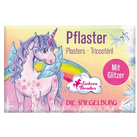 Die Spiegelburg Pflasterstrips mit Glitzer Einhorn-Paradies (10 St.)