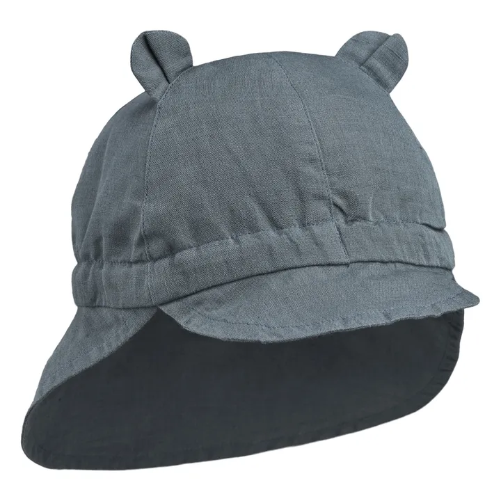 Liewood Chapeau Anti-UV Coton Bio Gorm | Bleu gris