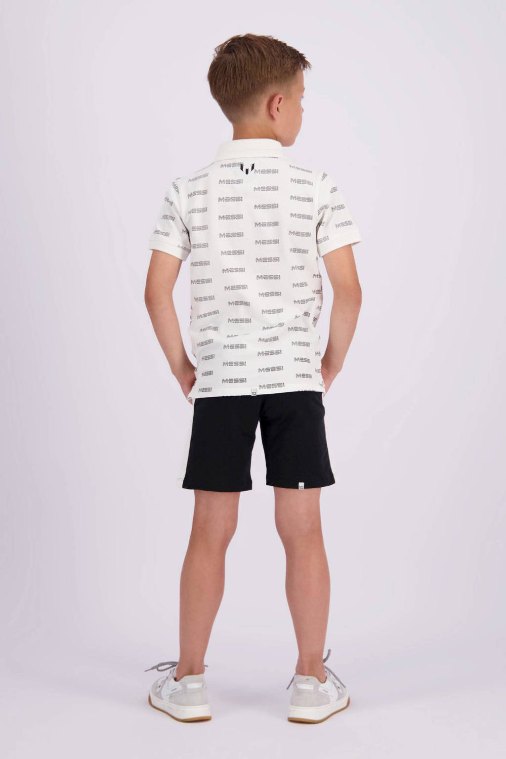 Vingino polo Kapod met all over print wit