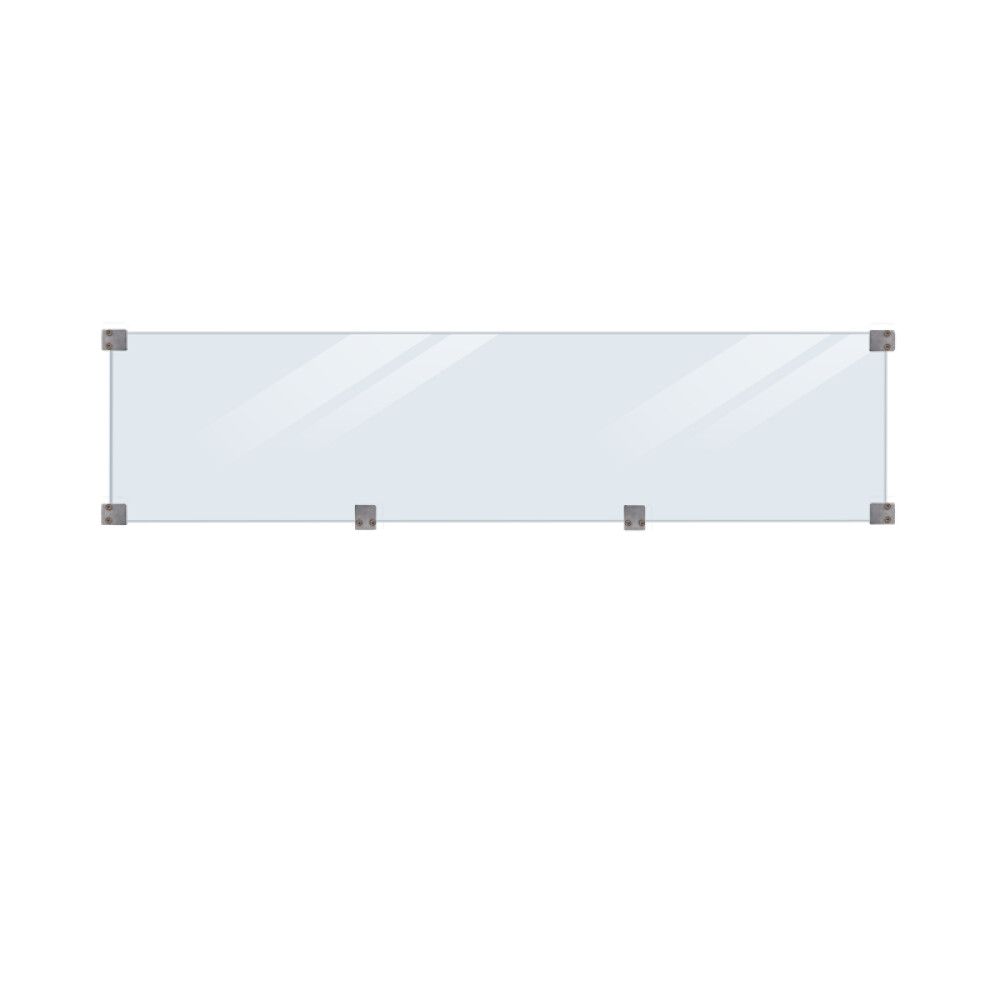 GLASSELEMENT PLUS INKL BESLAG 174CM KLART GLASS