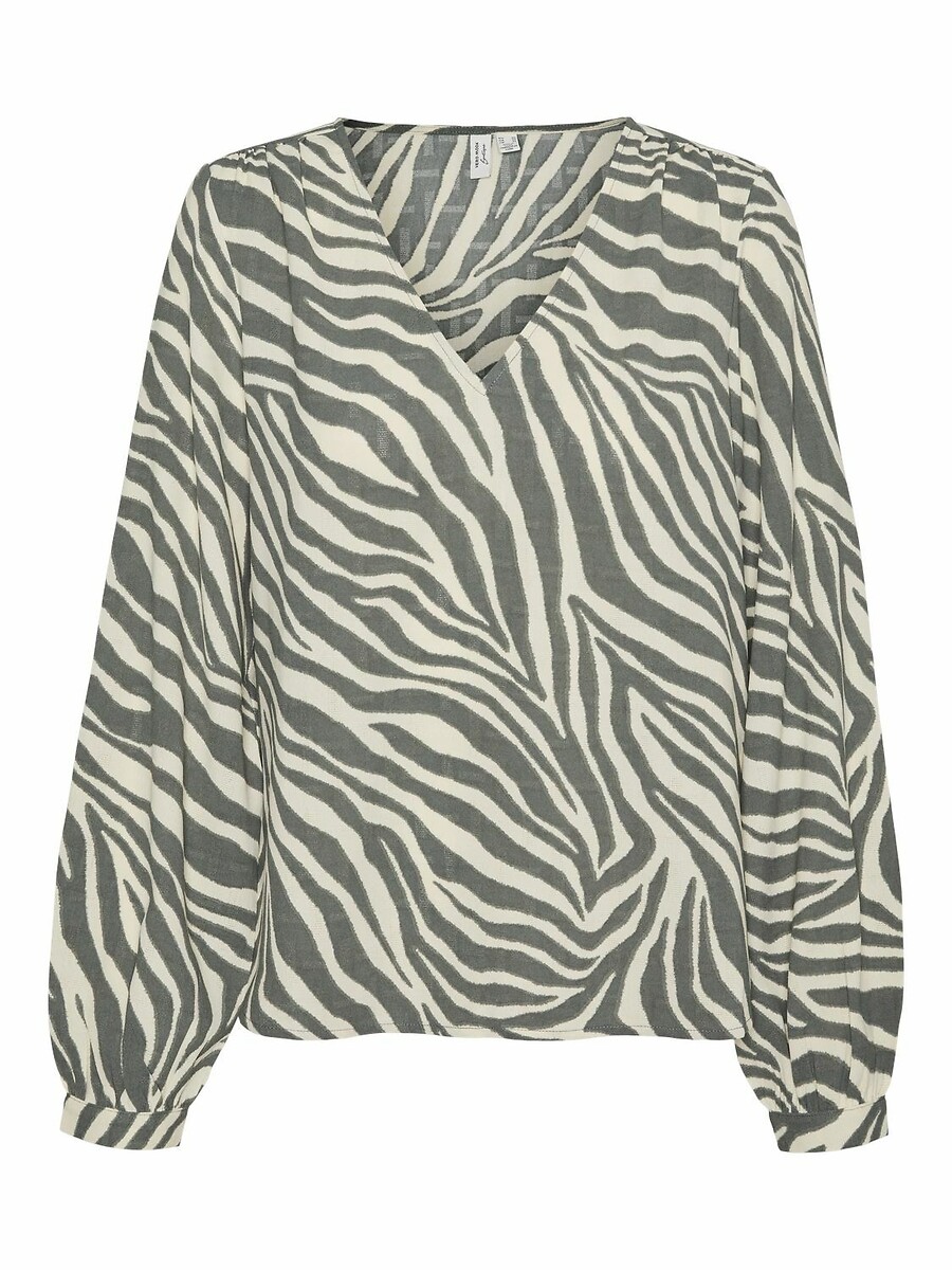 VERO MODA<br>Blusa estampada com decote em V