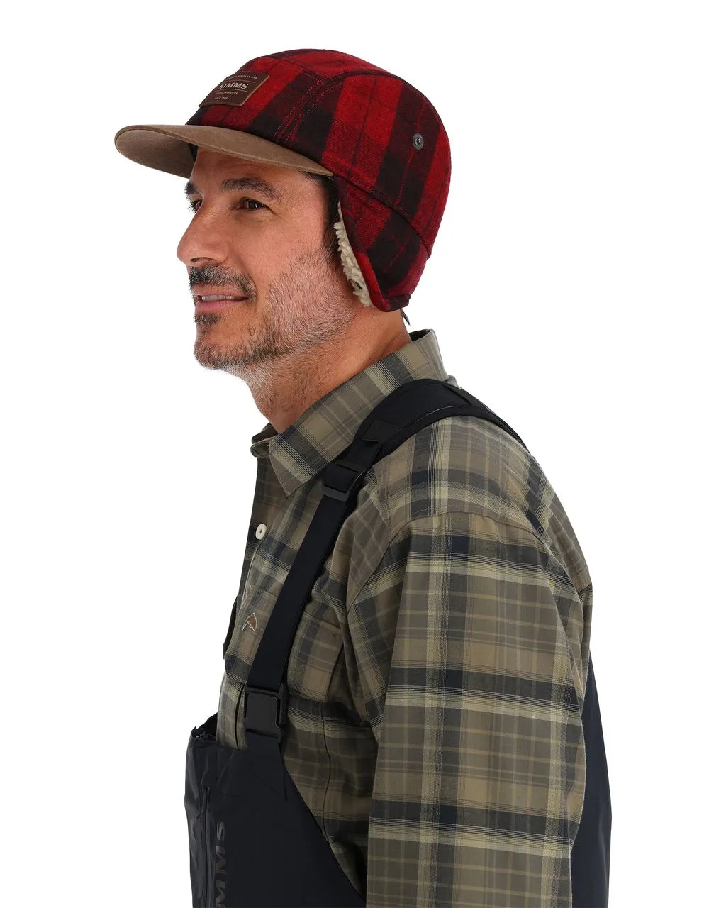 Simms Simms Coldweather Cap Red Buffalo Plaid