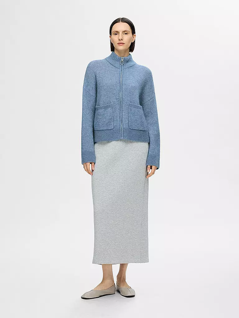 SELECTED FEMME Strickjacke SLFSIA  hellblau