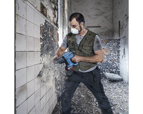 Bosch Professional accuboorhamer GBH 18V-21 met SDS-plus boorkop, inclusief L-BOXX 136, zonder accu en oplader.