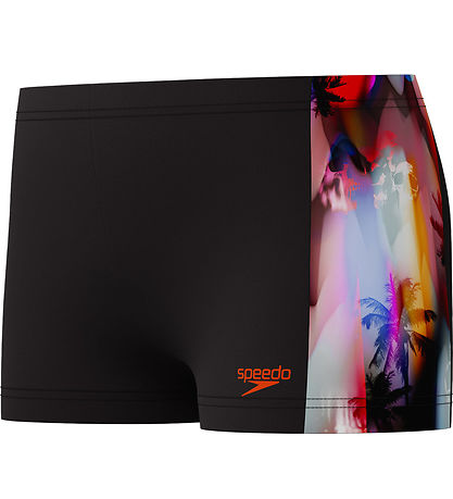 Speedo Badehose - Digital Panel - Schwarz m. Print