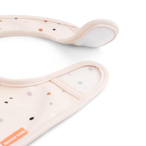 Lot de 2 Bavoirs Velcro OZZO Rose - DONE BY DEER