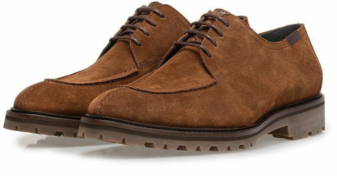 FLORIS VAN BOMMEL bruine floris van bommel veterschoenen sfm-30281
