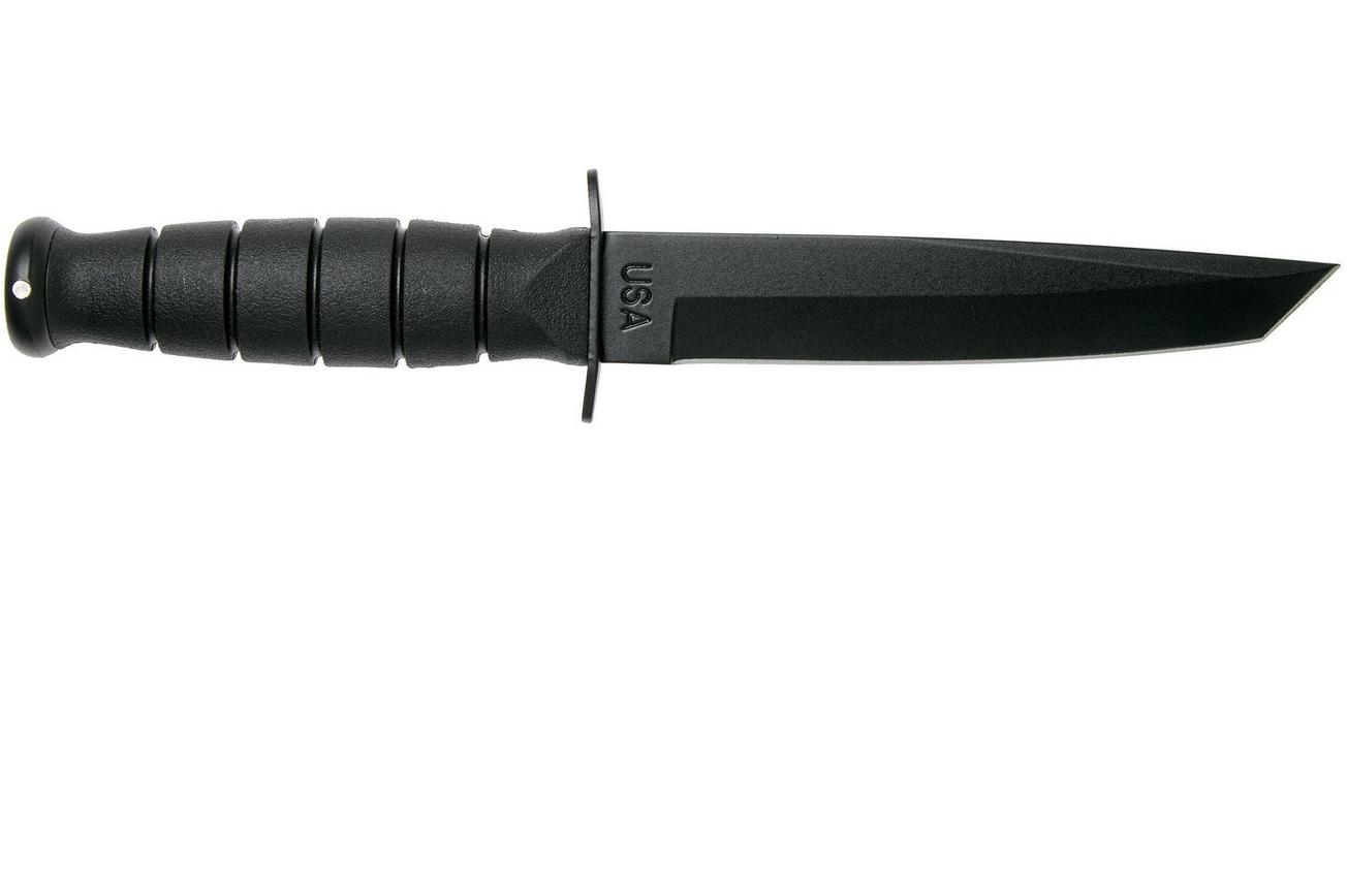 KA-BAR Short Tanto 1254, vaststaand mes, lederen foedraal