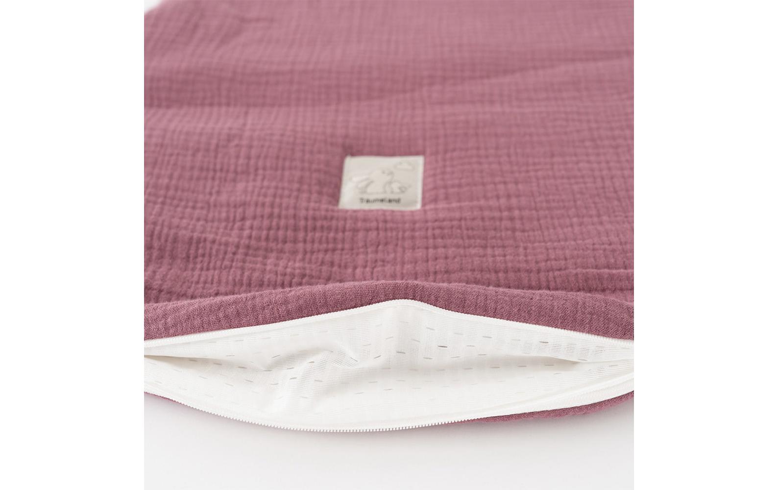 Baby-Ganzjahresschlafsack pflaume 68/74Hochwertiger Babyschlafsack aus Baumwollmusselin