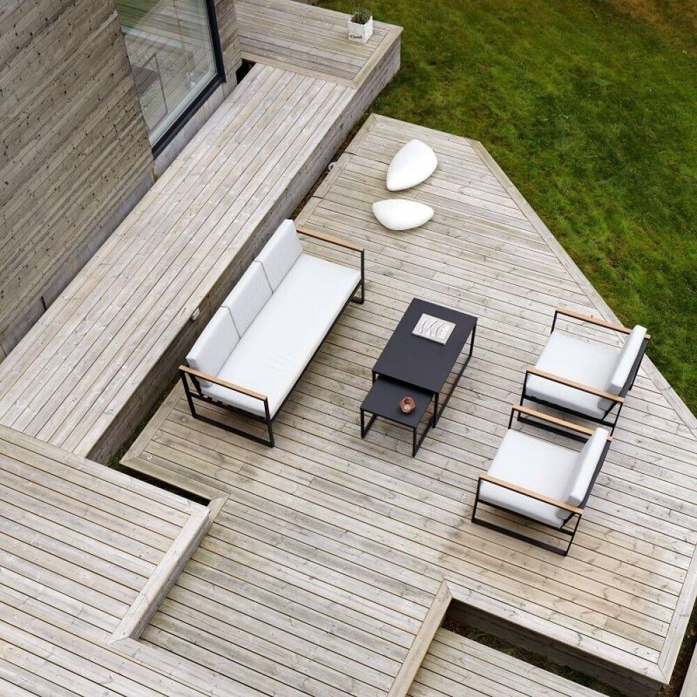 SOFAGRUPPE SENSUM HASSELUDDEN TEAK SVART