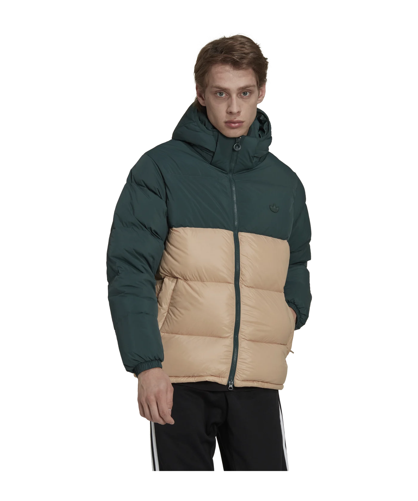 adidas Originals Down Regenjacke Grün Beige