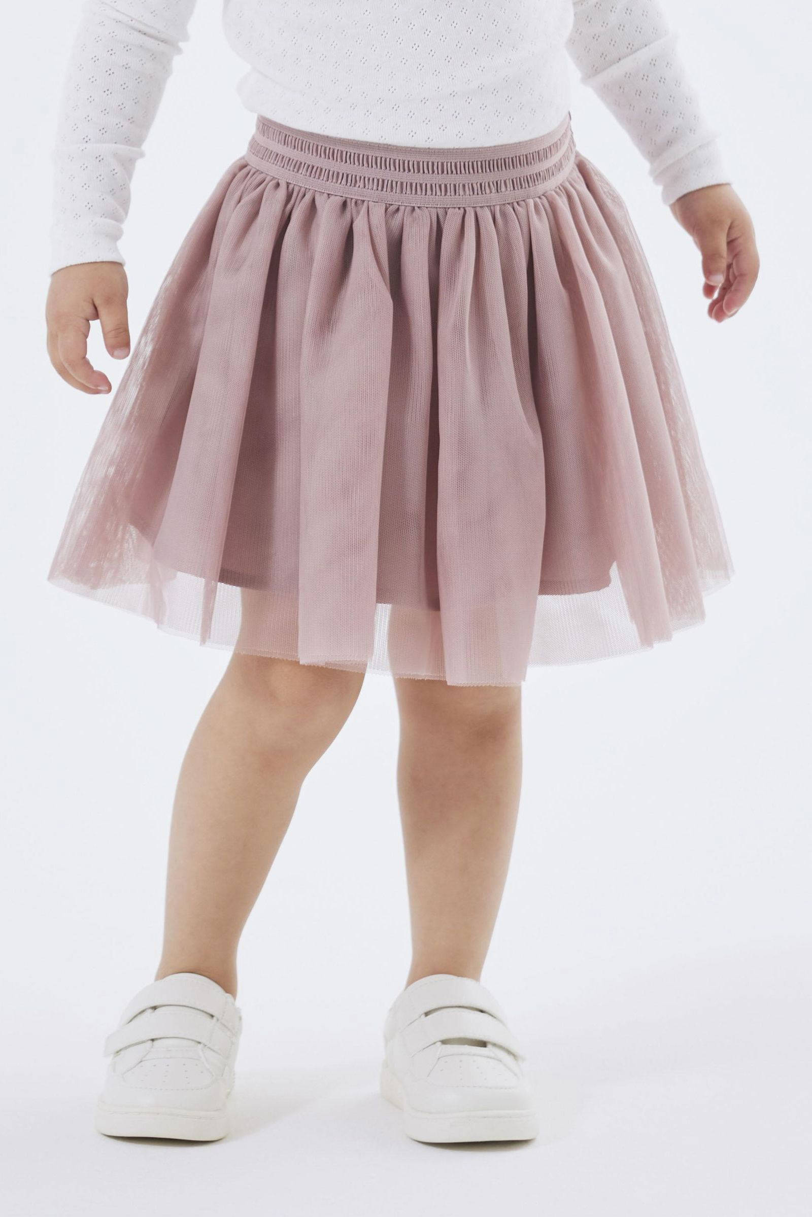 NAME IT rok NMFNUTULLE van polyester oudroze