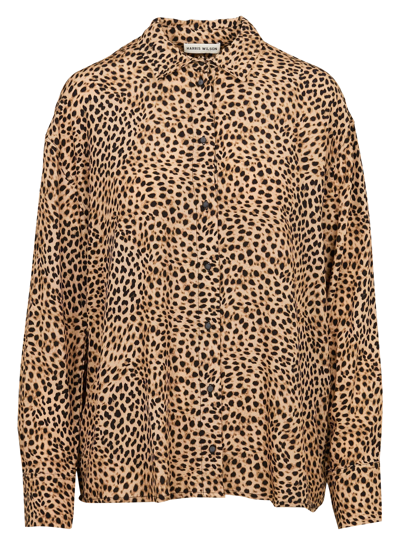FAUSTINE - Chemise col classique imprimé léopard | Marron