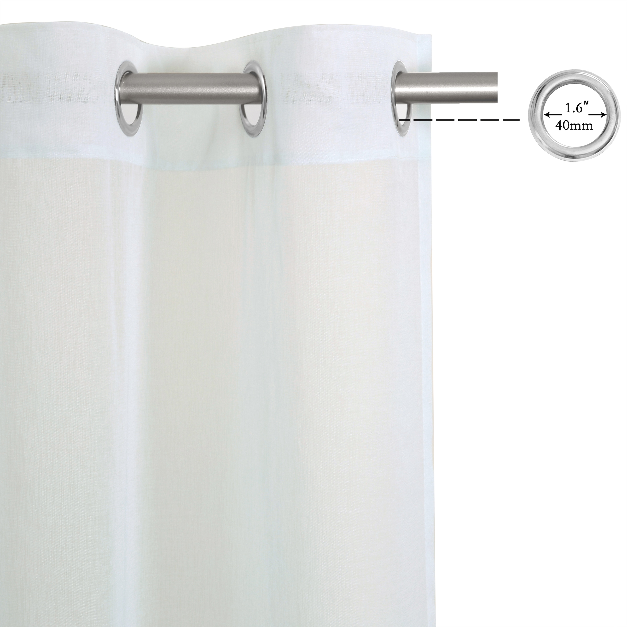 Home affaire Gardine »Friesach« Ösen 1 Stk. tlg. mit Blumenmuster