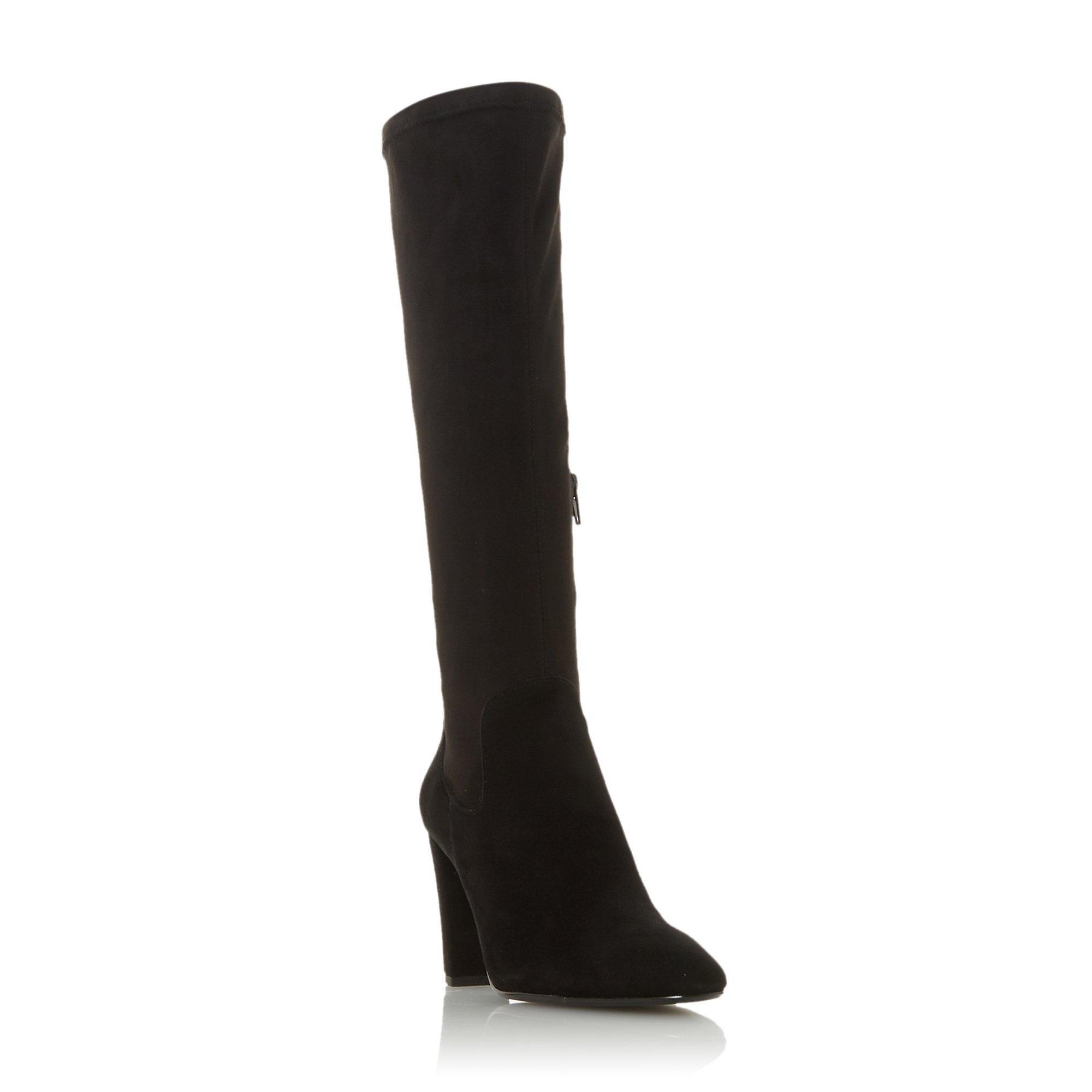 Dune London Siren High Block Heel Pointed Toe Boots