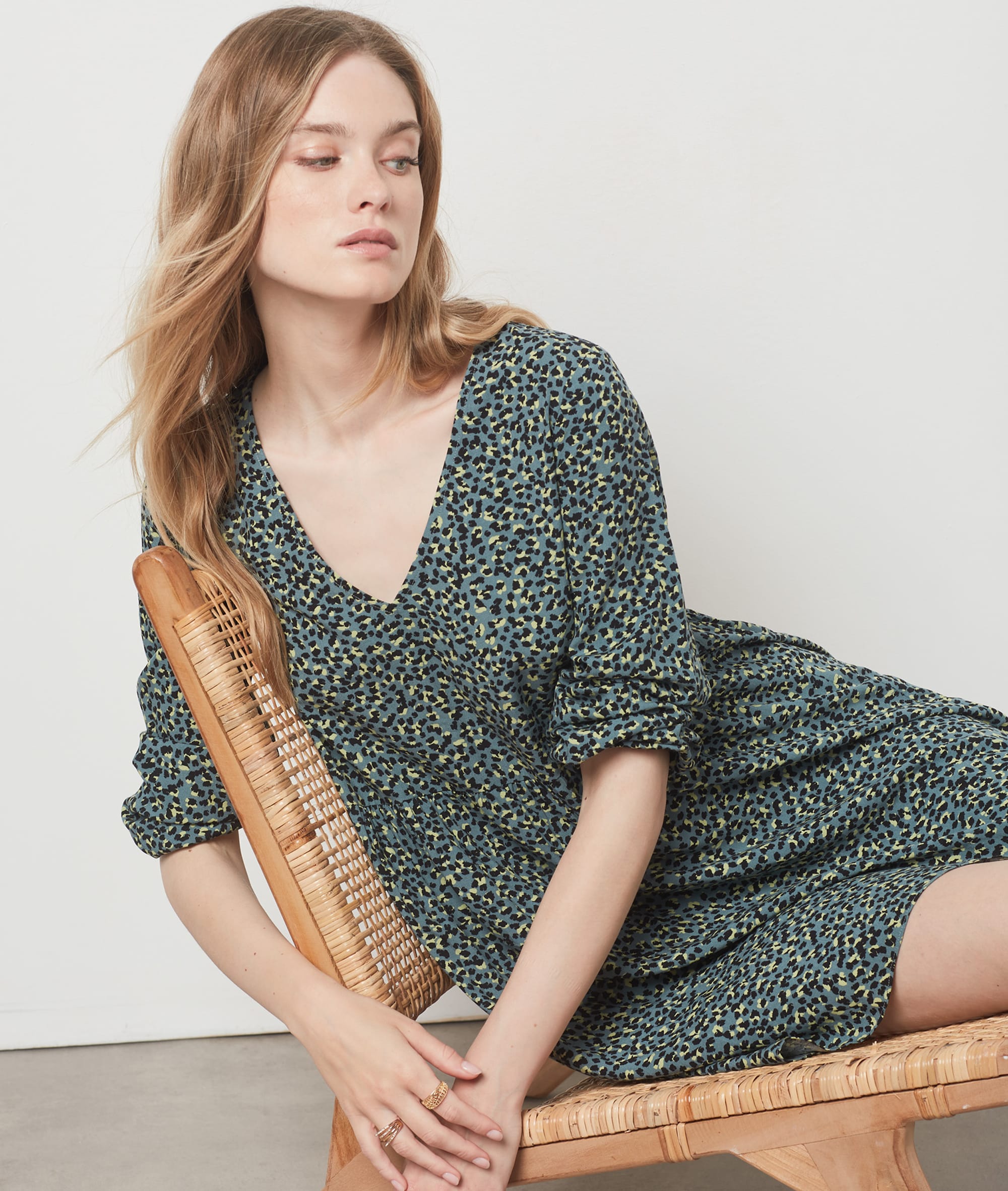 Robe courte imprimée