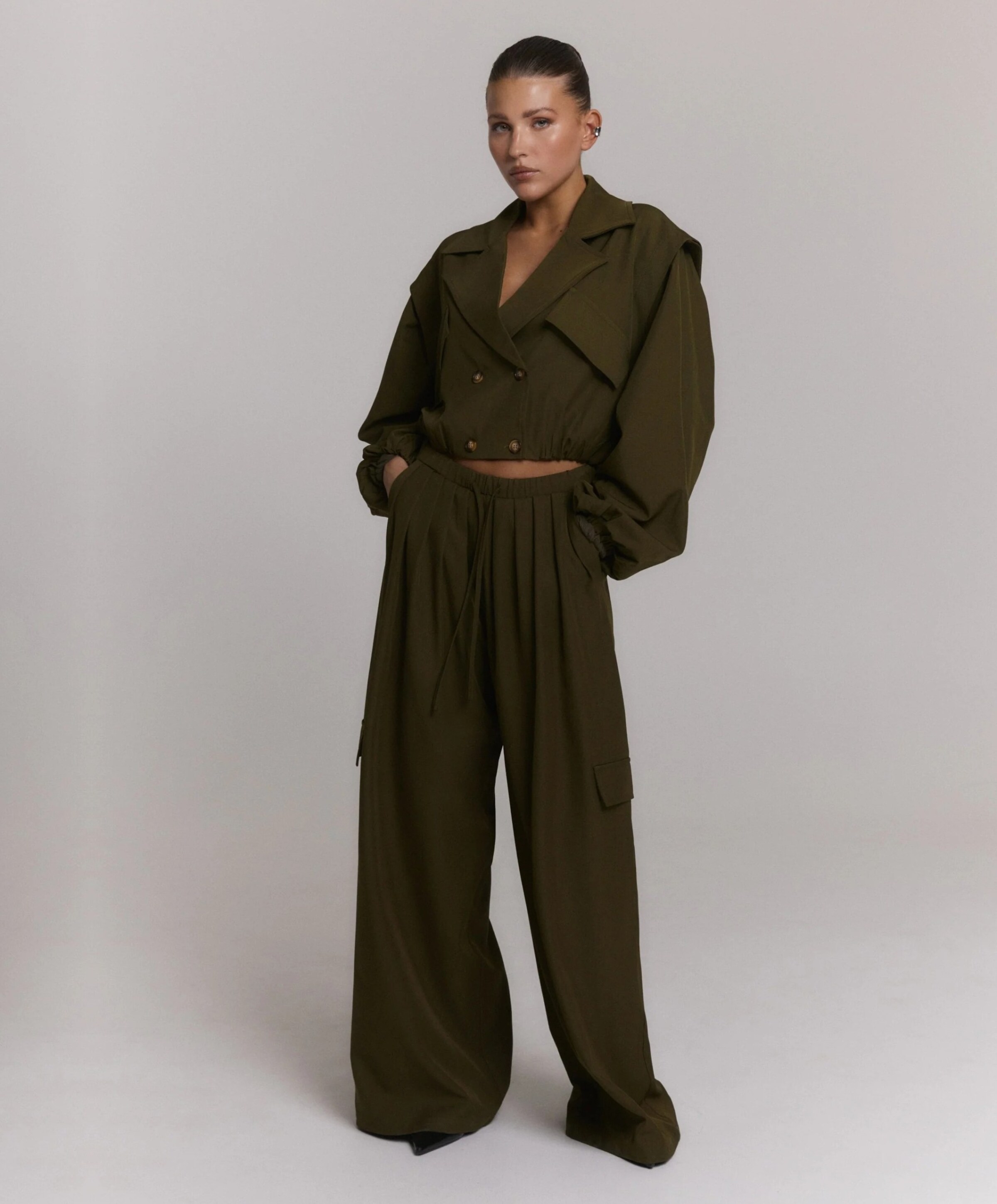 Refined Department Dames jas groen