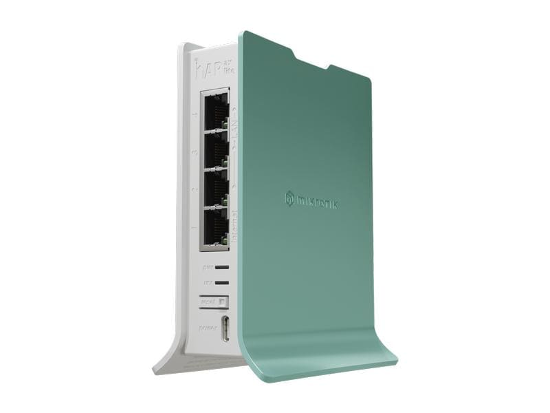 MikroTik Dual-Band WiFi Router hAP ax lite L41G-2axD Gen6-Wireless zum kleinen Preis – klein, schnell und stark genug, um die Leistung von RouterOS v7 zu nutzen!