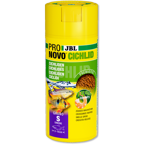 Pronovo Cichlid Grano S 750ml Click (3x 250ml) | Aquariumvoer
