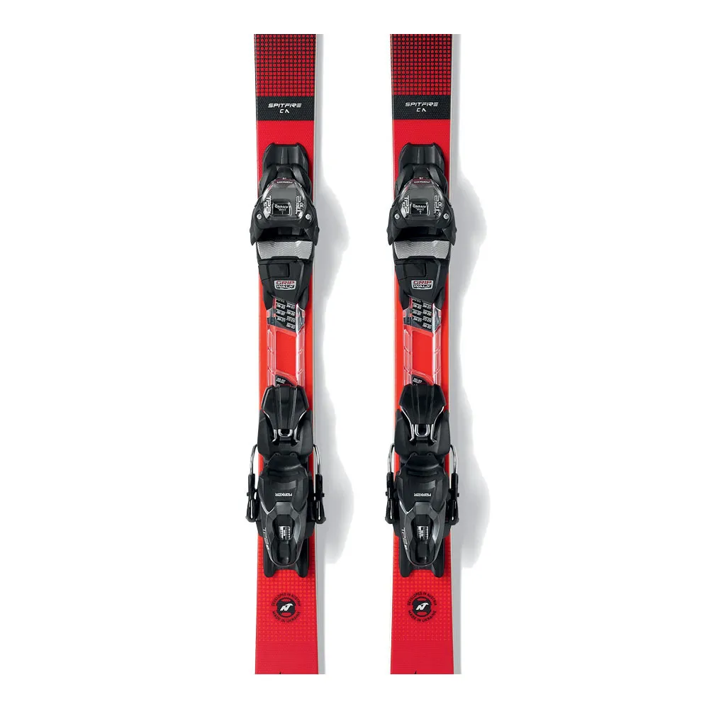 Nordica SPITFIRE CA FDT + TP2 COMPACT 10 FDT - Pack skis piste + Fixations noir/rouge/blanc