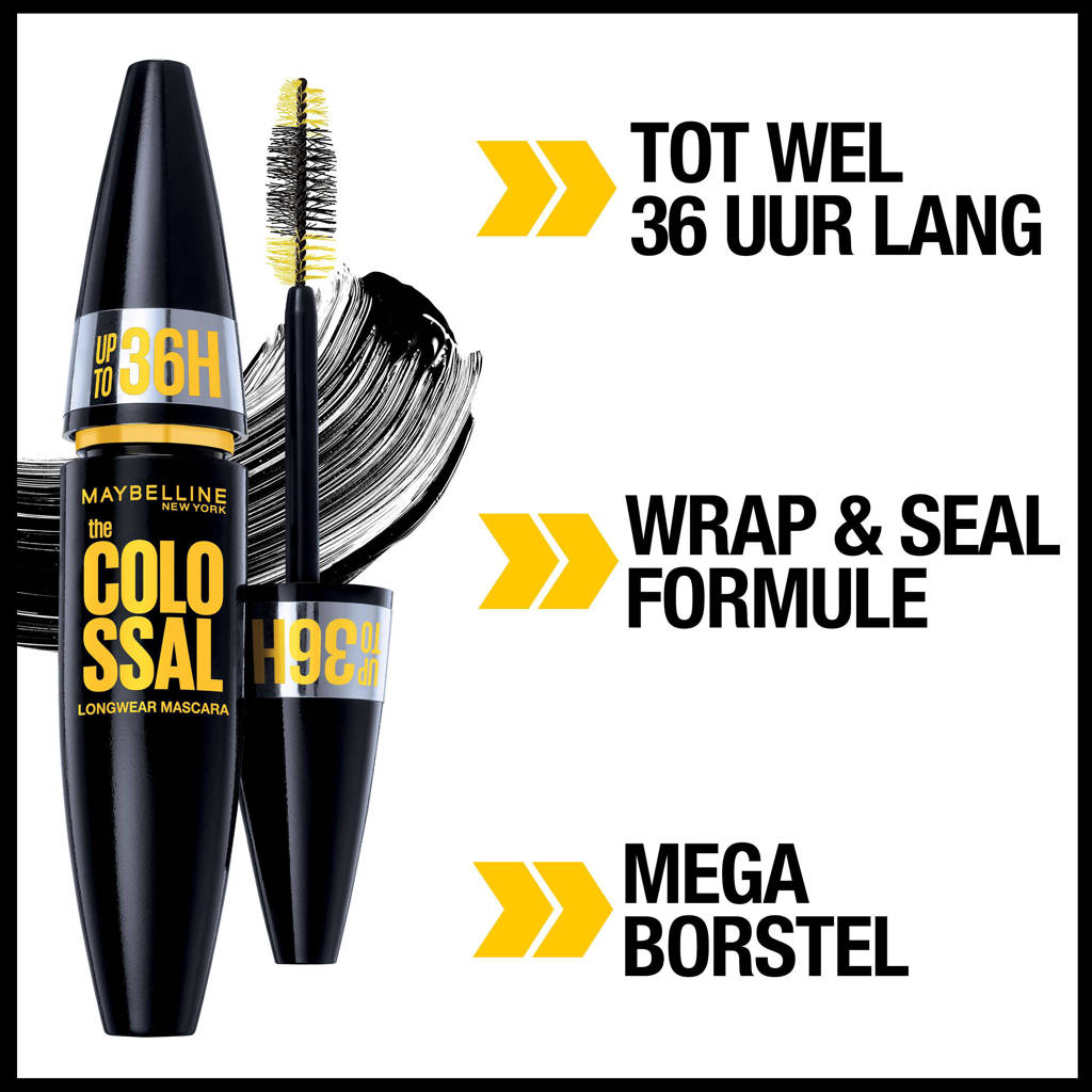 Top waterproof mascaraColossal up to 36H Volume mascara - Zwart