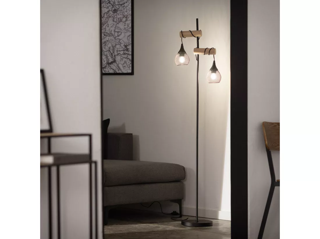 Lampadaire Monah WiFi avec Variateur Noir