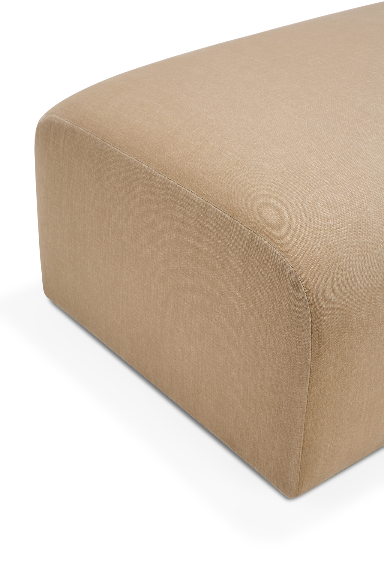 Bulky modulaire sofa - voetenbank - light sepia