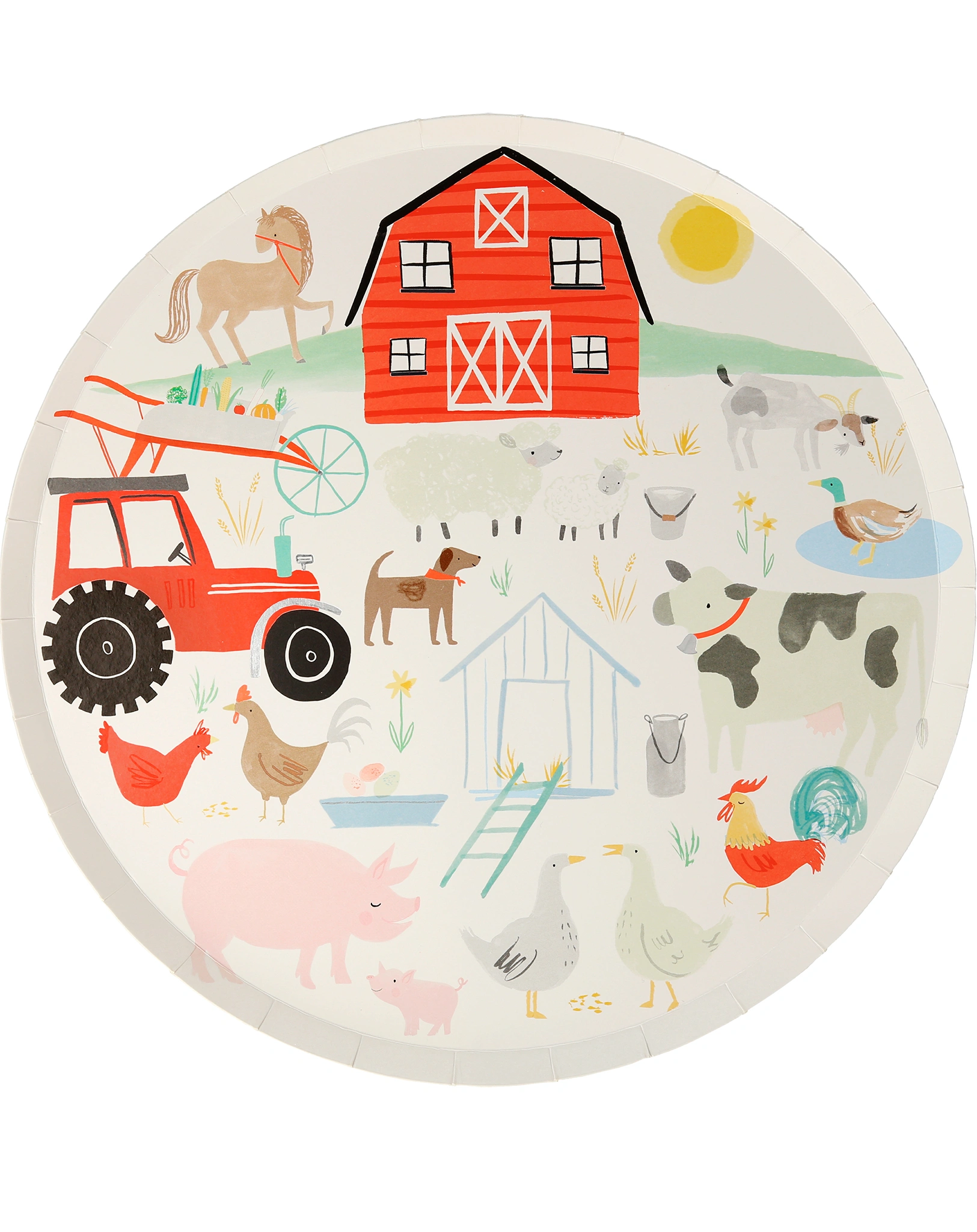 Pappteller ON THE FARM 8er-Set