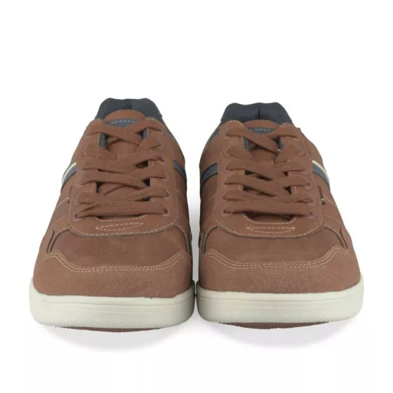 Baskets COGNAC DENIM SIDE