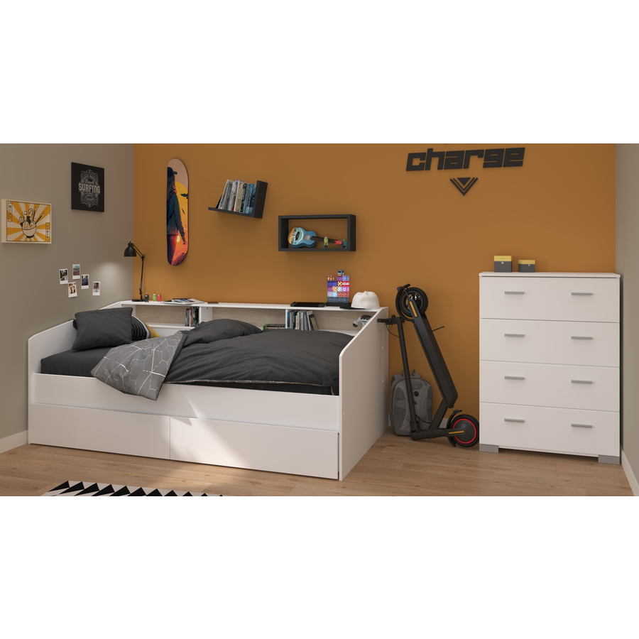 Parisot Kinderzimmer 3-tlg. Sleep 45 Weiß Weiß