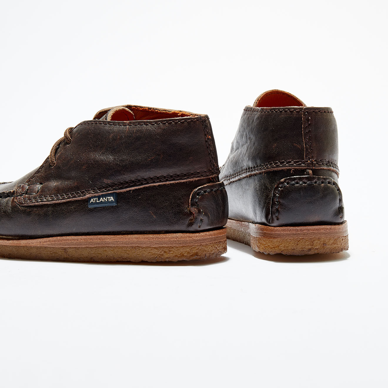 Atlanta Chaussures montantes en Cuir Rustic mokka